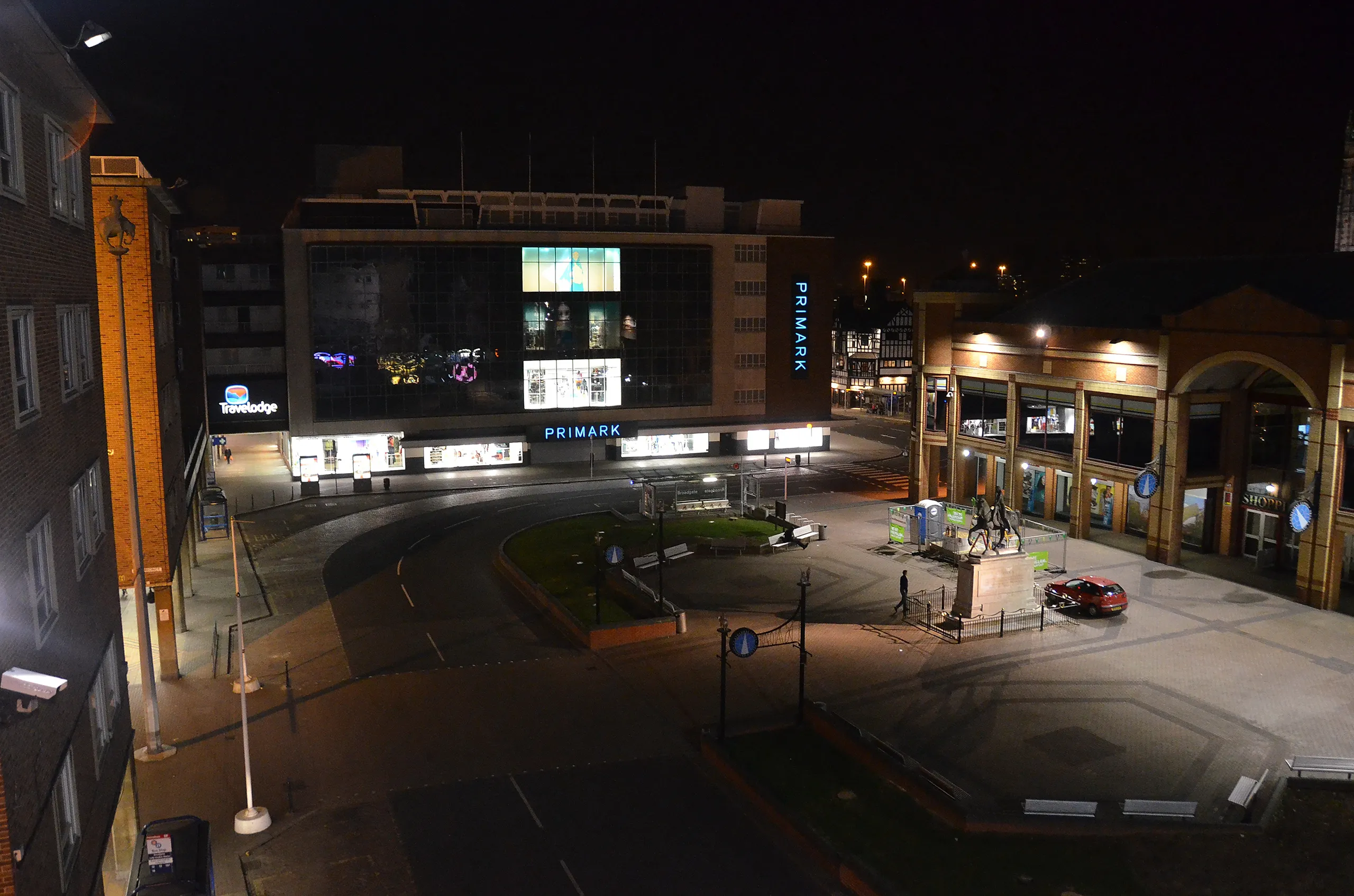 shops street lighting Coventry